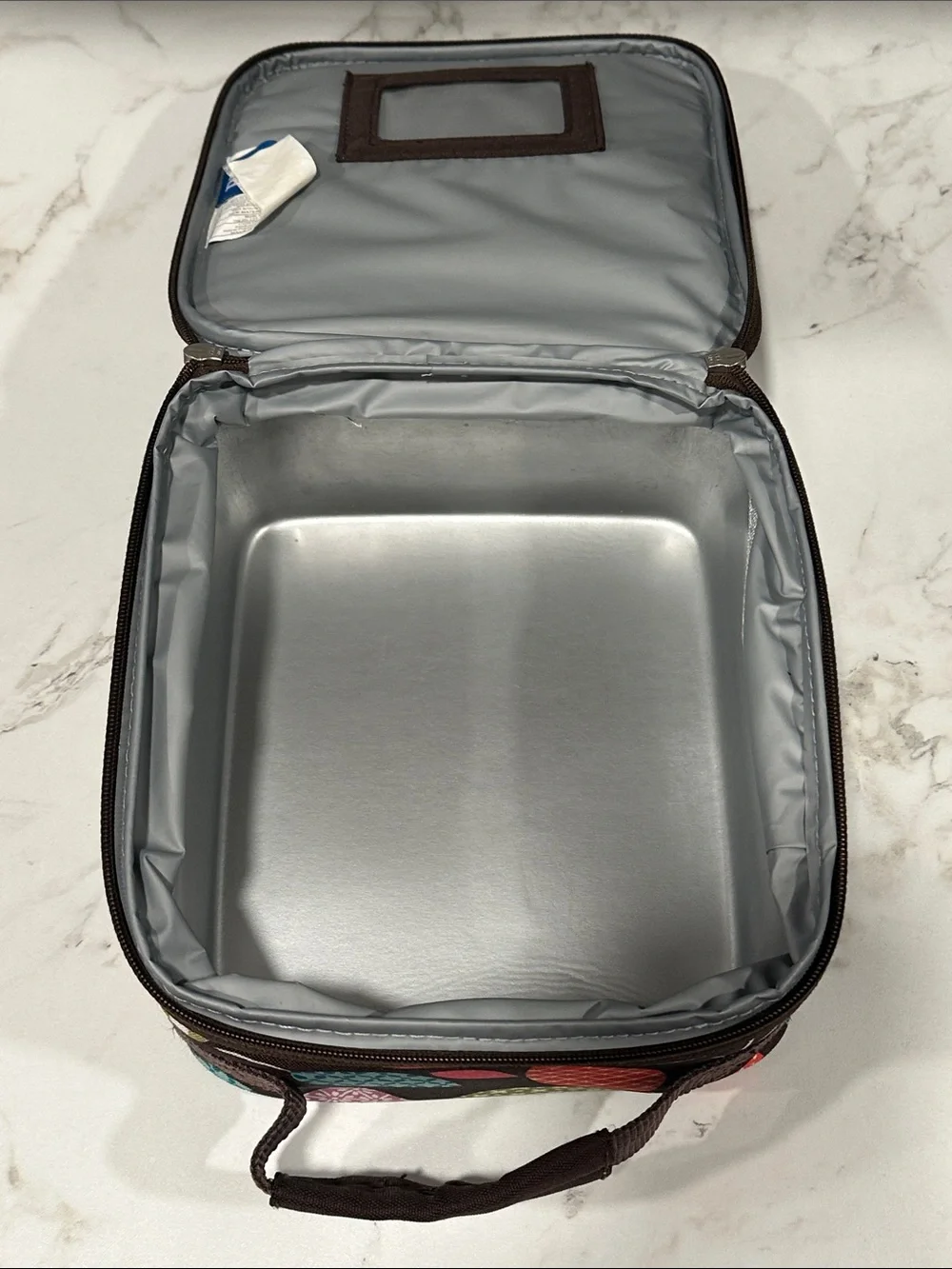 Pottery Barn Teen Gear Up Lunch Box RETIRED Vibrant Multi Color Leaf Print